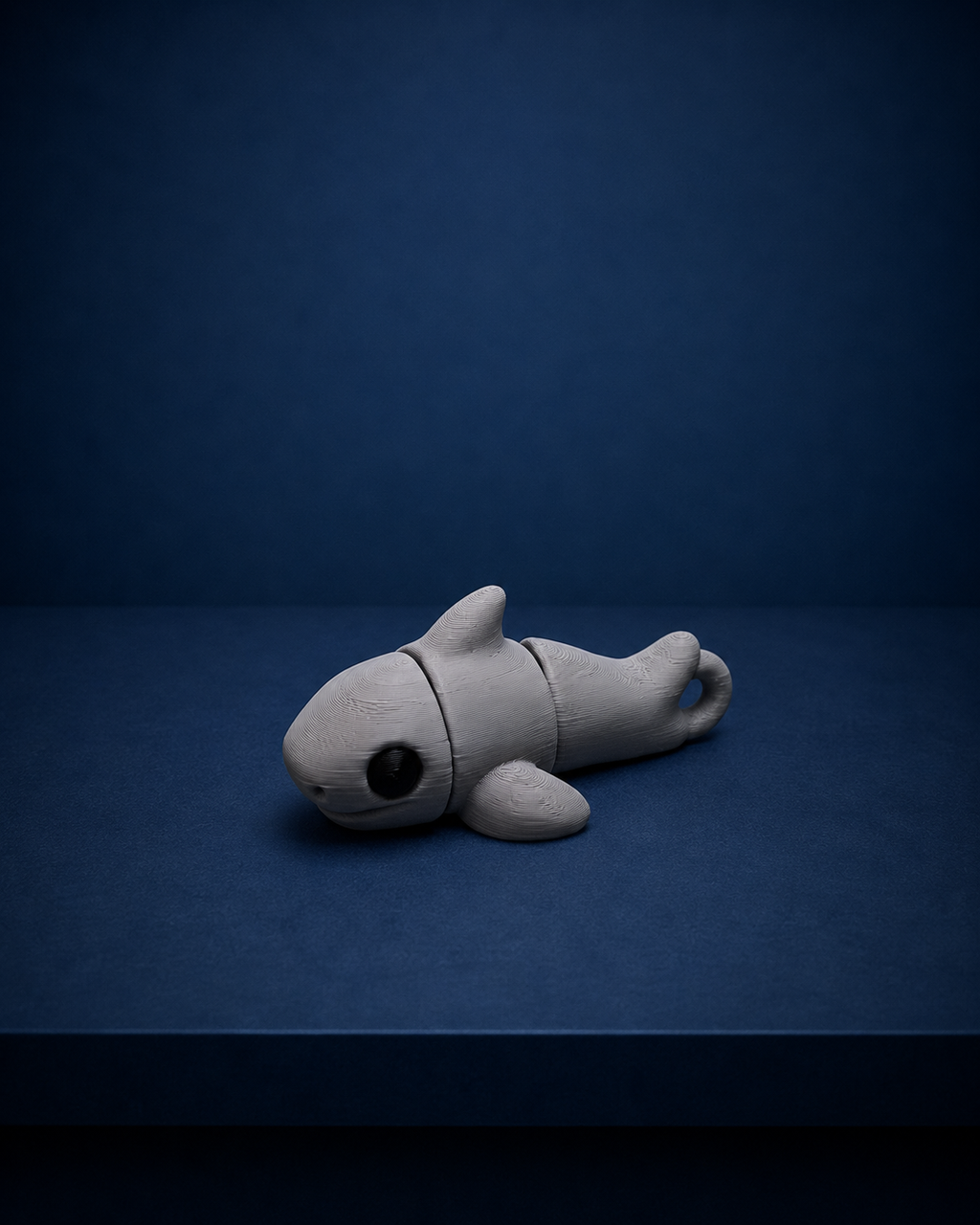 Chaveiro Tubarão Articulado em Impressão 3D – Colecionável em PLA