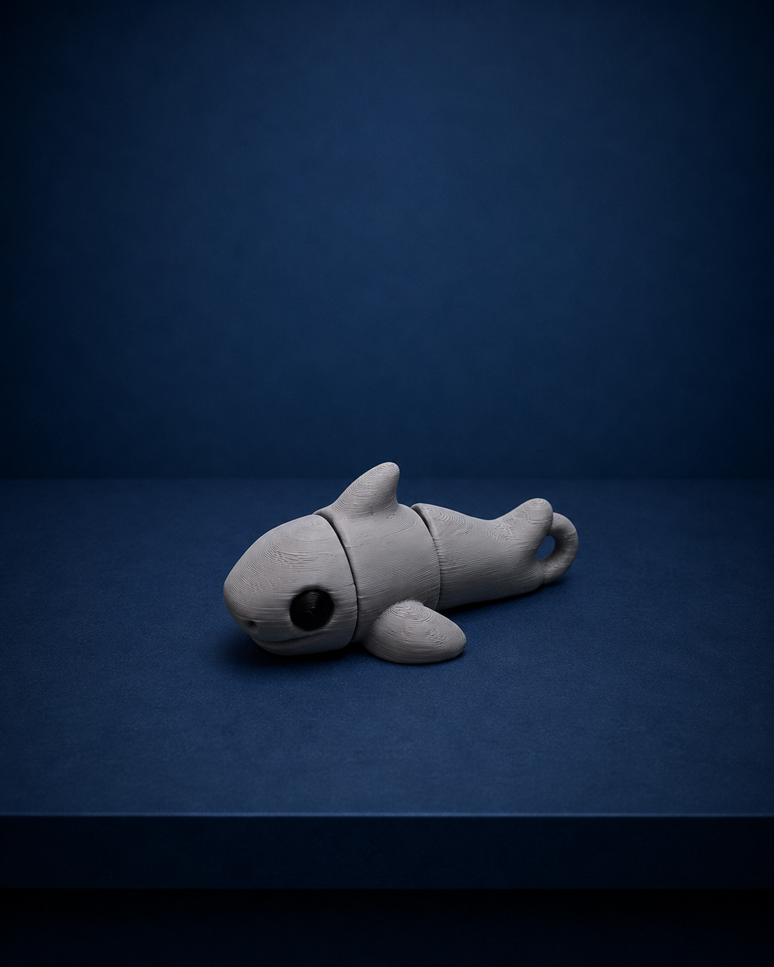 Chaveiro Tubarão Articulado em Impressão 3D – Colecionável em PLA