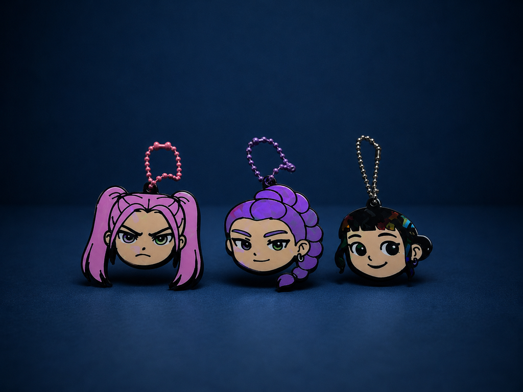 Chaveiro Guerreiras do K-POP em Impressão 3D – Colecionável em PLA