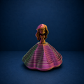 Pequena Sereia Bailarina Articulada em Impressão 3D – Colecionável em PLA