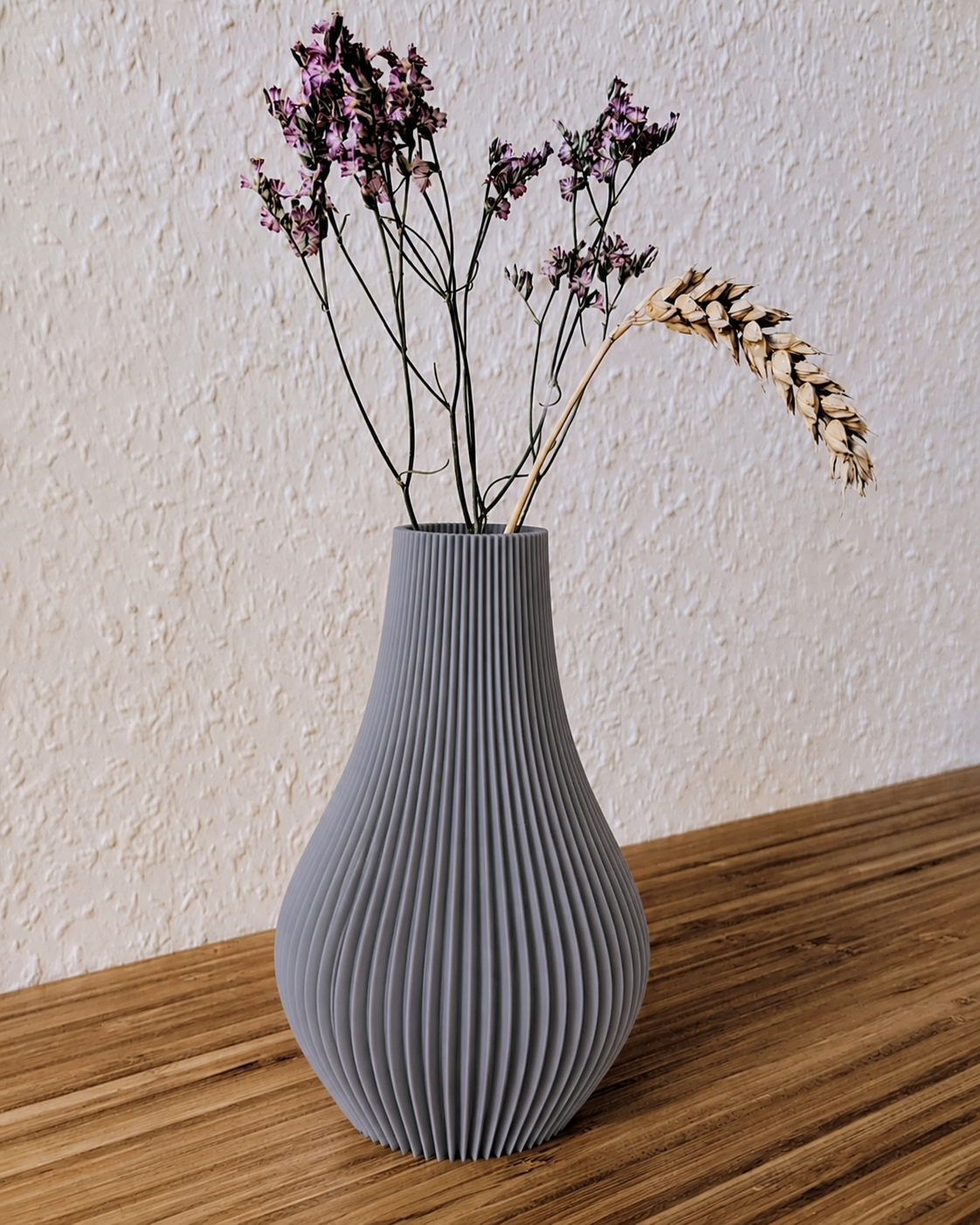 Vaso Decorativo Impresso em 3D | Design Moderno | 12cm ou 15cm | Cinza, Preto ou Off White