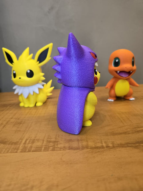 Pikachu Fantasiado de Gengar