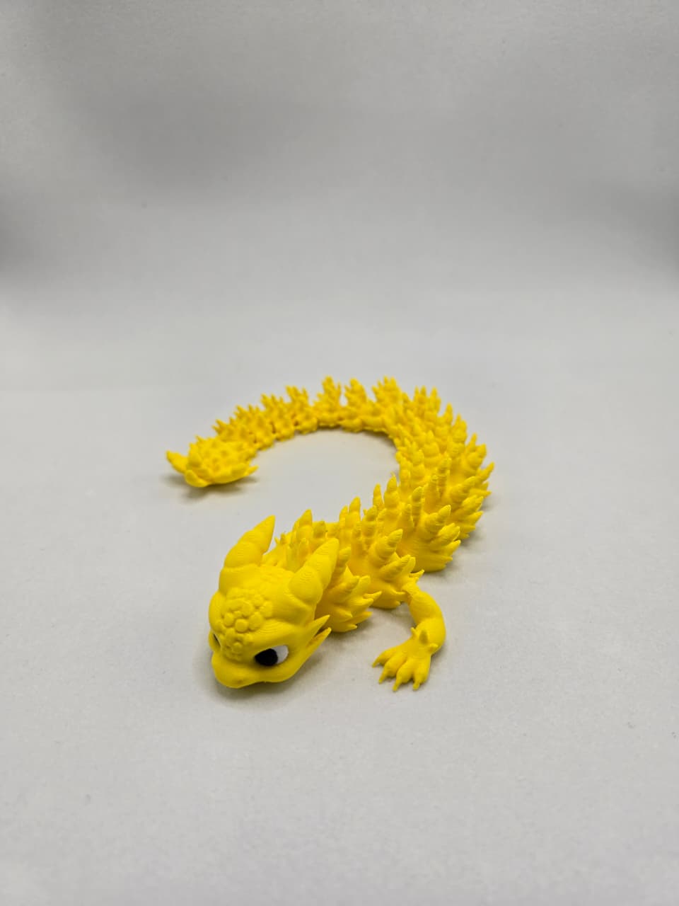 Dragão Amarelo Articulado em Impressão 3D – Colecionável em PLA de Alta Qualidade