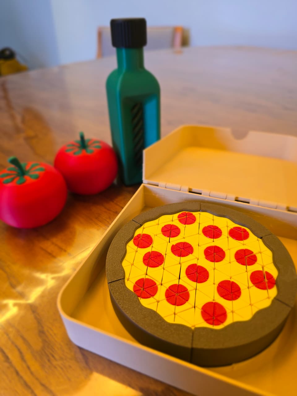 Kit Pizza em Miniatura em PLA 3D