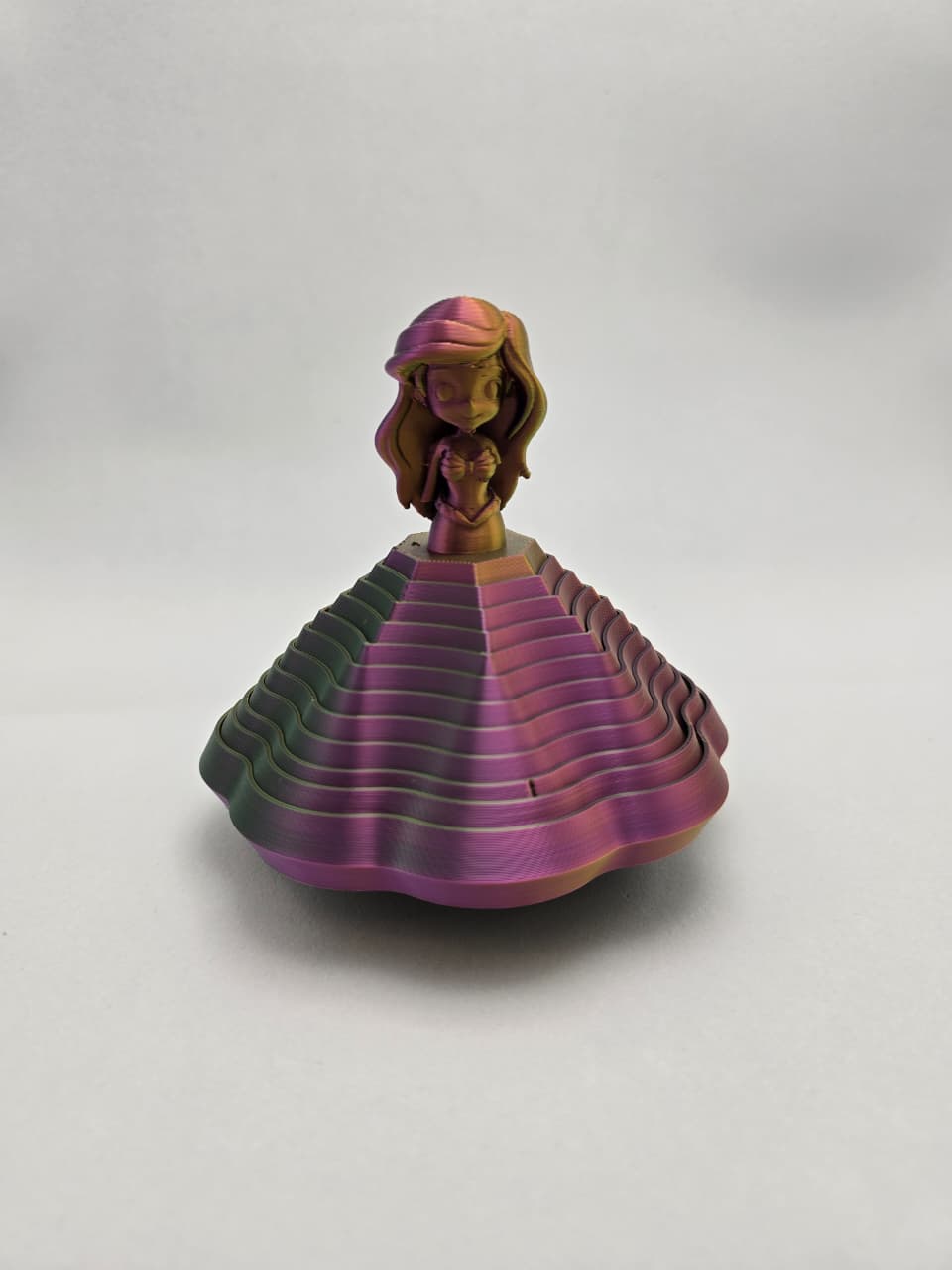 Pequena Sereia Bailarina Articulada em Impressão 3D – Colecionável em PLA