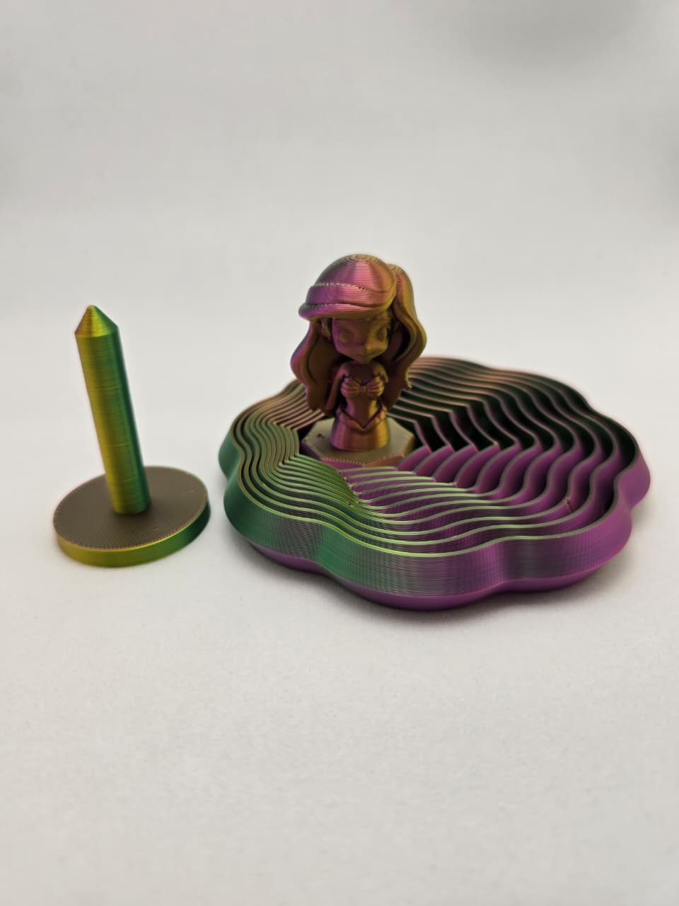 Pequena Sereia Bailarina Articulada em Impressão 3D – Colecionável em PLA