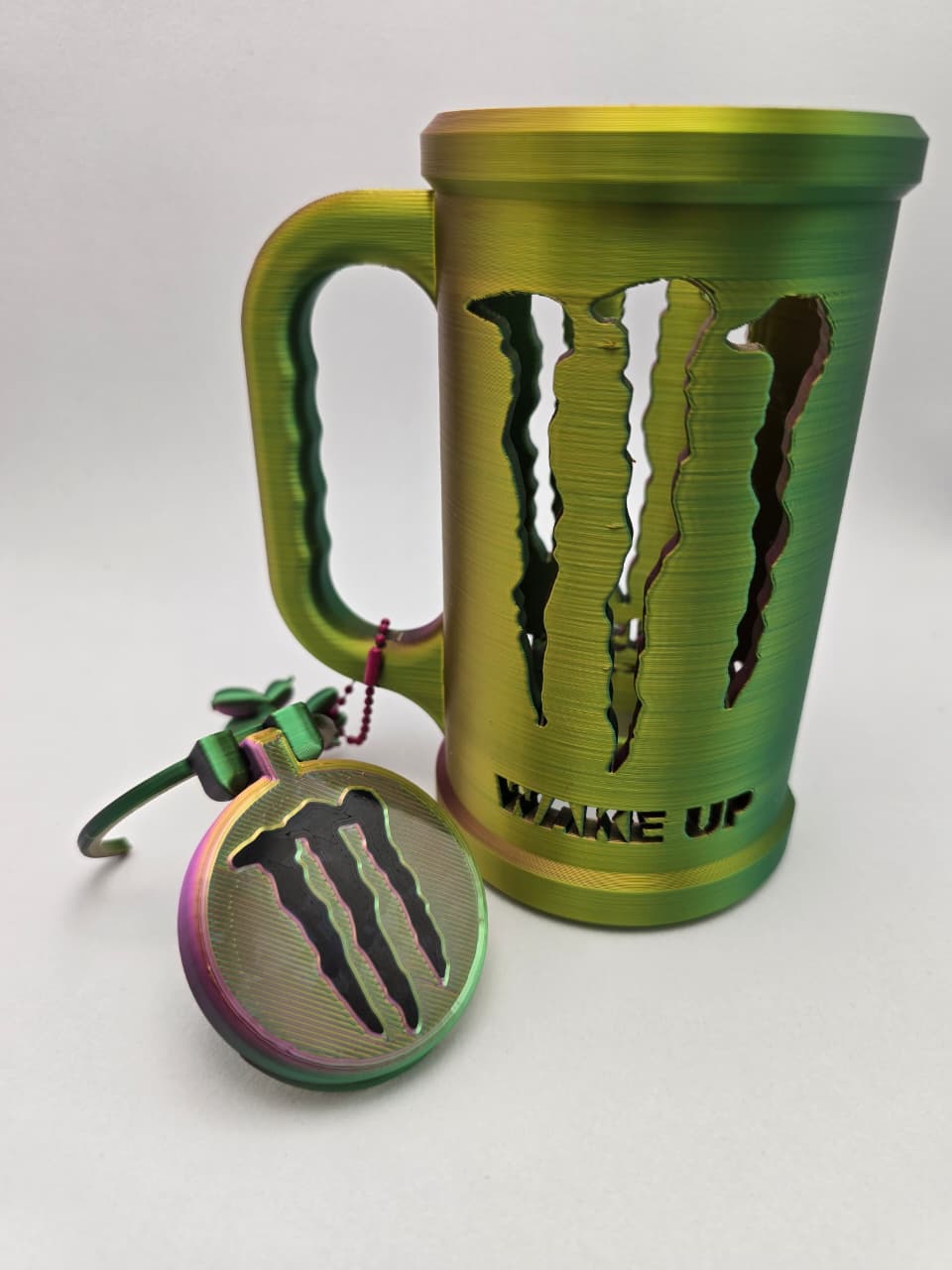 Suporte para Lata Monster + Chaveiro + Abridor em PLA | Colecionável 3D
