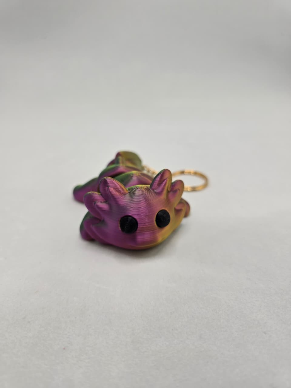 Chaveiro Axolote Articulado em Impressão 3D – Colecionável em PLA Premium