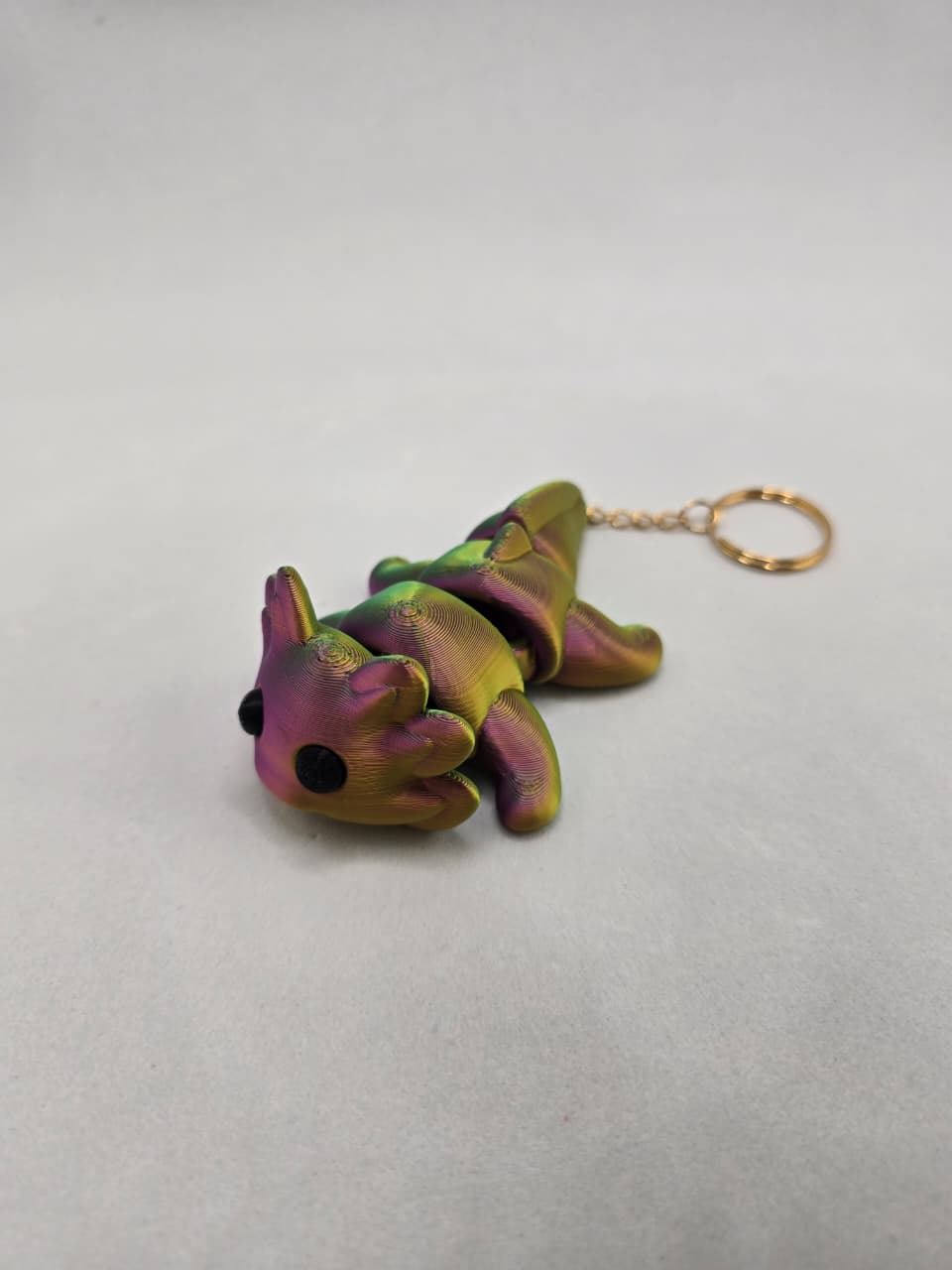 Chaveiro Axolote Articulado em Impressão 3D – Colecionável em PLA Premium