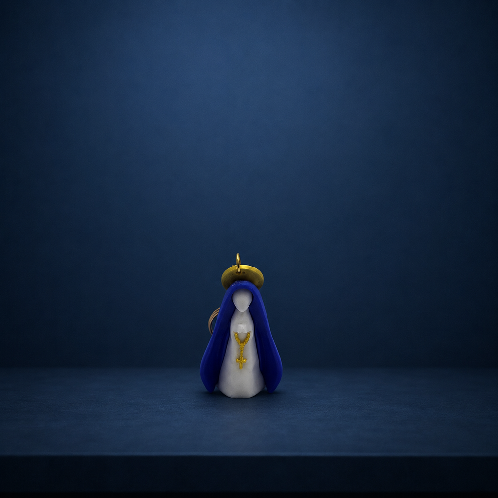 Chaveiro Nossa Senhora Aparecida em Impressão 3D – Colecionável em PLA