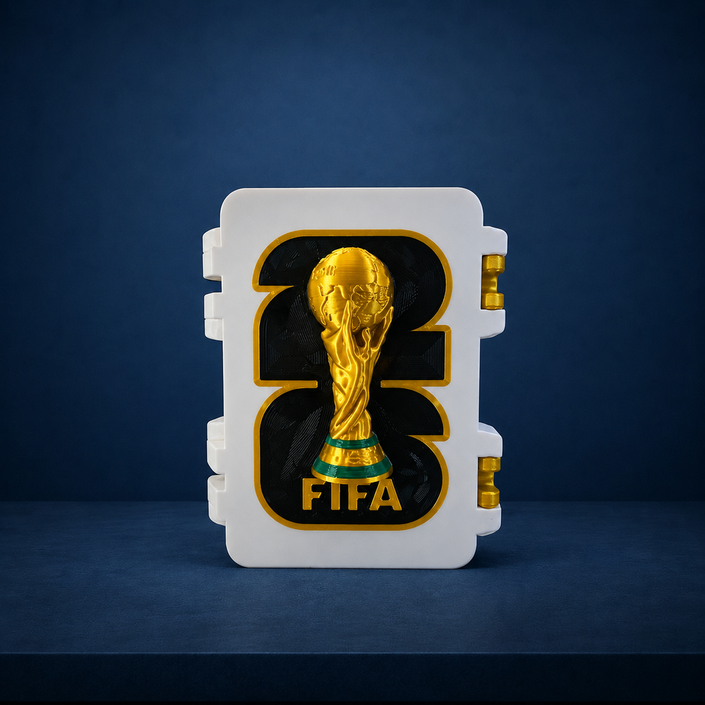 Porta Figurinhas Copa 2026 Premium | Organizador Impresso em 3D Personalizado