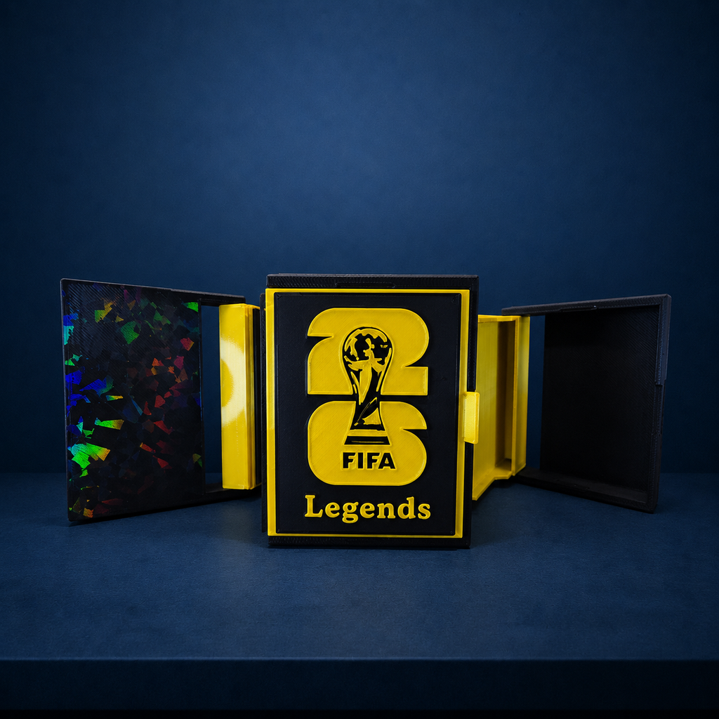 Case Porta Figurinhas FIFA Legends – Capacidade para até 45 Figurinhas | Impressão 3D em PLA