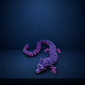 Dragão Crystal Rosa Articulado em Impressão 3D – Colecionável em PLA