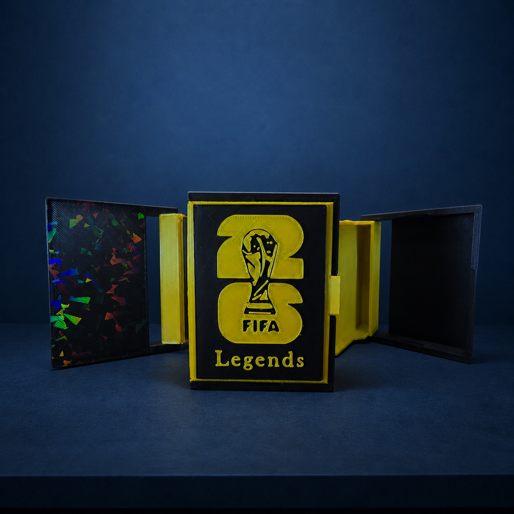 Case Porta Figurinhas FIFA Legends – Capacidade para até 45 Figurinhas | Impressão 3D em PLA