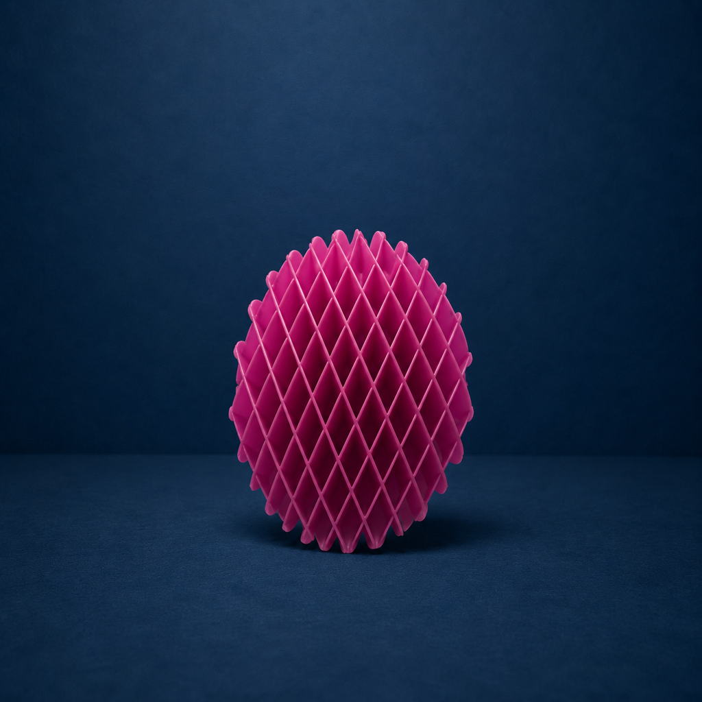 Esfera Sensorial Colmeia em Impressão 3D – Colecionável em PLA