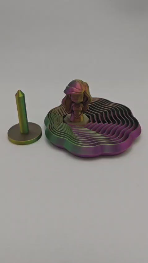 Pequena Sereia Bailarina Articulada em Impressão 3D – Colecionável em PLA