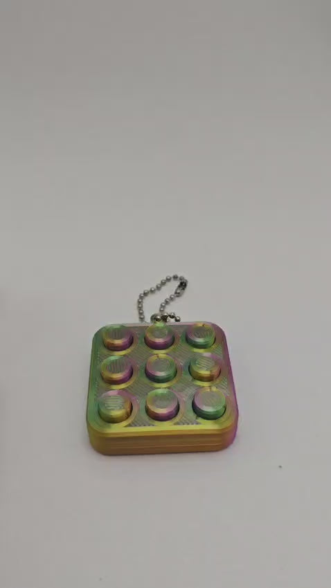 Brinquedo Sensorial de Clique em Impressão 3D – Fidget Antiestresse em PLA