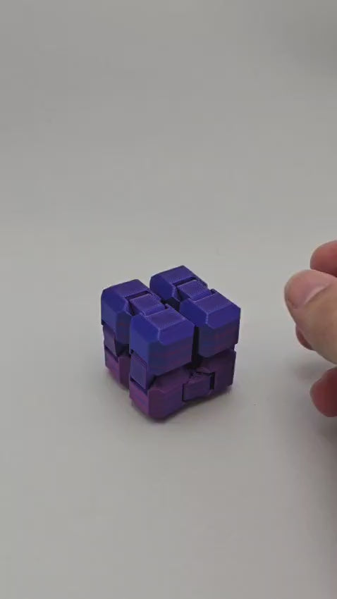 Cubo Infinito Sensorial em Impressão 3D PLA – Brinquedo Antiestresse e Decorativo