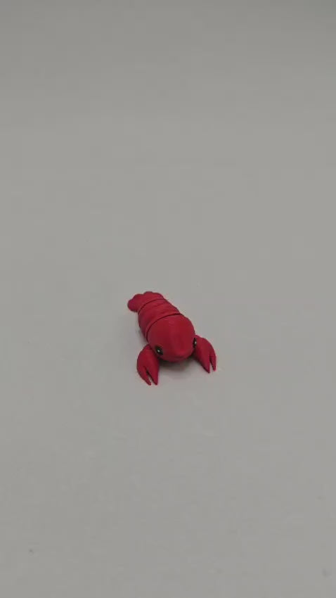 Mini Lagosta Articulada em Impressão 3D – Colecionável em PLA Premium