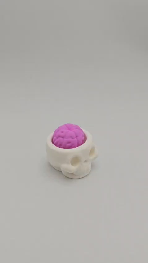 Caveira de Clique Sensorial em Impressão 3D – Colecionável em PLA