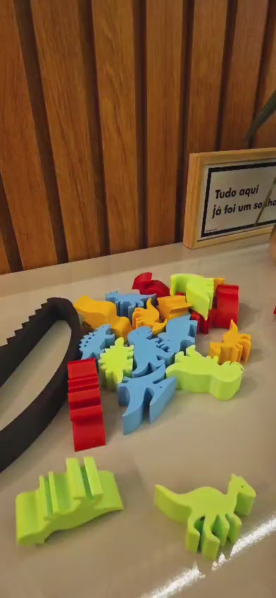 🦖 JOGO DE EQUILÍBRIO DINOSSAUROS – VERSÃO GRANDE COM 20 PEÇAS 🦕