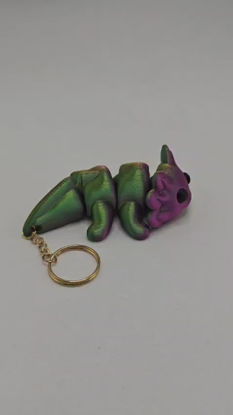 Chaveiro Axolote Articulado em Impressão 3D – Colecionável em PLA Premium