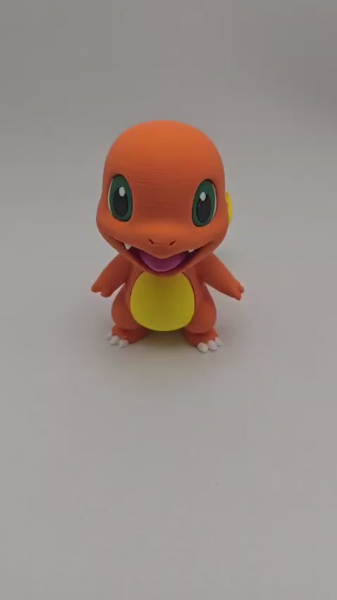 Charmander Colecionável em Impressão 3D – Produzido em PLA Premium